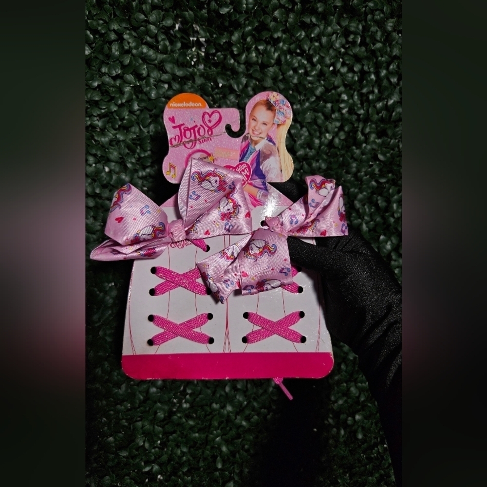 JoJo Siwa Pink & Unicorn Shoe Bow & Shoe Lace Collection